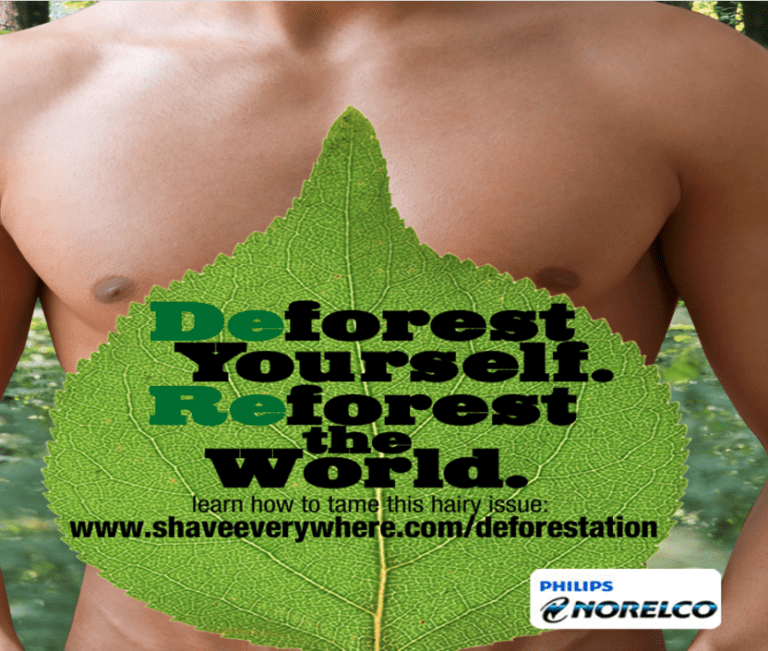 PHILIPS NORELCO “DEFOREST YOURSELF, REFOREST THE WORLD”